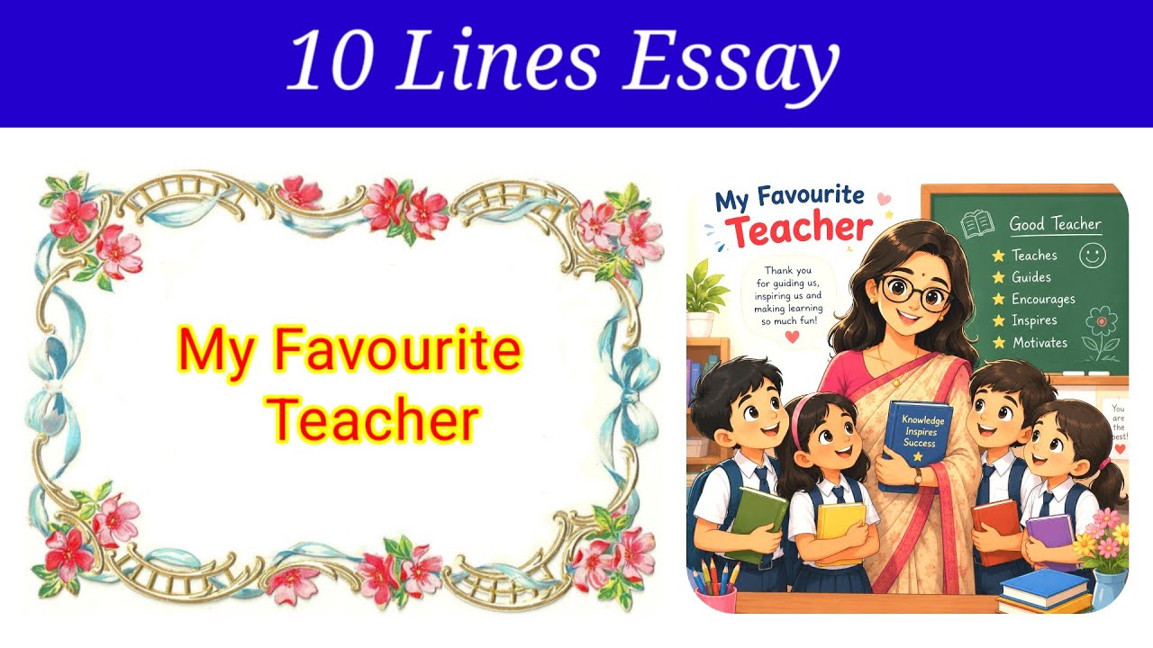 10 Lines Essay on My Favourite Teacher in English | My Favourite Teacher Essay in English