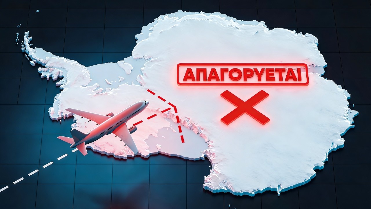 Γιατί Τα Αεροπλάνα Έχουν ΑΠΑΓΟΡΕΥΜΕΝΟ Να Πετούν Πάνω Από Την Ανταρκτική;
