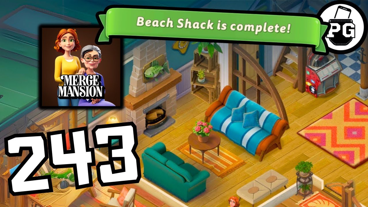 Beach Shack Area COMPLETE ! 🏡 Merge Mansion - Gameplay Walkthrough |Part 243|