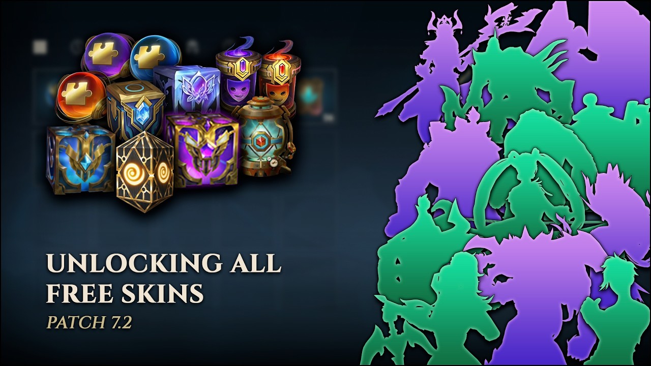 All Free Skins I Got in Patch 7.2 || League of Legends: Wild Rift