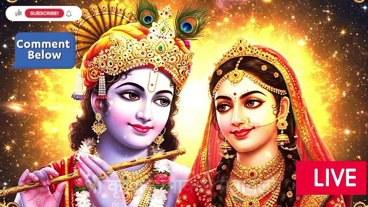 POWERFUL श्री कृष्ण नामावली मंत्रावली - श्री कृष्ण के पवित्र नाम और मंत्र..