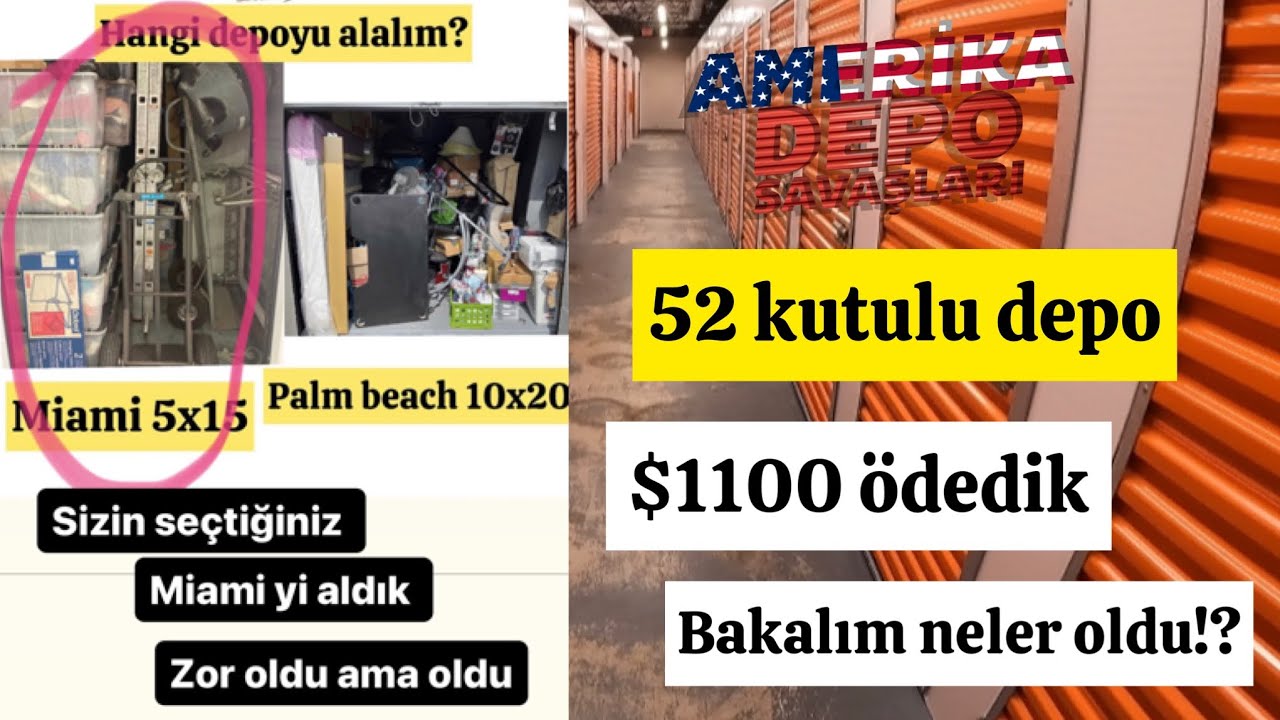 $1100 ödedik 52 kutulu depo aldık?