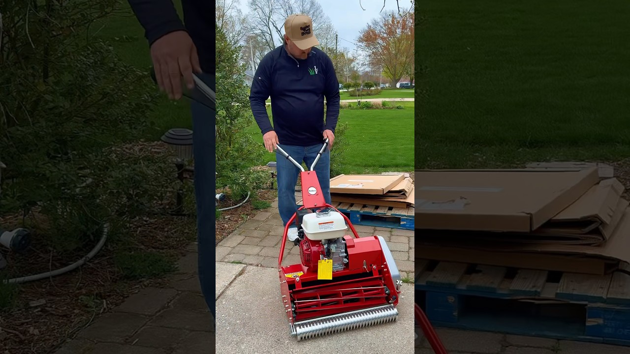 Unbox the ​⁠@MyRolux X20- 20&rdquo; Reel Mower with me! #lawncare #mowing #diy #unboxing #satisfying