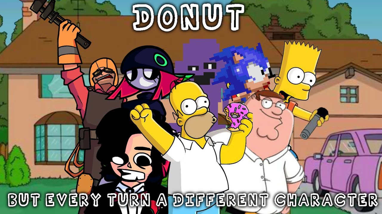 [FNF BETADCIU] Donut but Every Turn a Different Character Sings