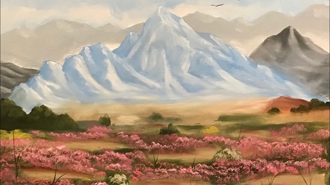 Krejci Artist is live! Landscape painting #krejci #liveart #mountains