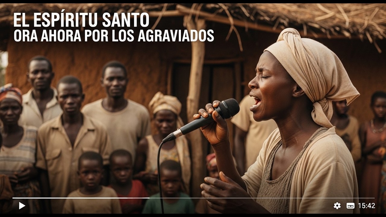 El espíritu santo ora ahora por los agraviados