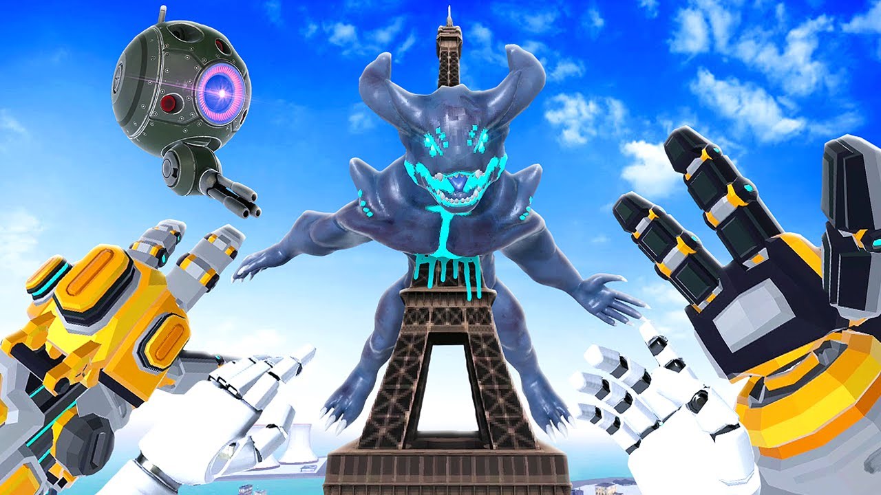 НАСАДИТЬ КАЙДЗЮ НА ЭЙФЕЛЕВУ БАШНЮ - Kaiju Battle Simulator VR