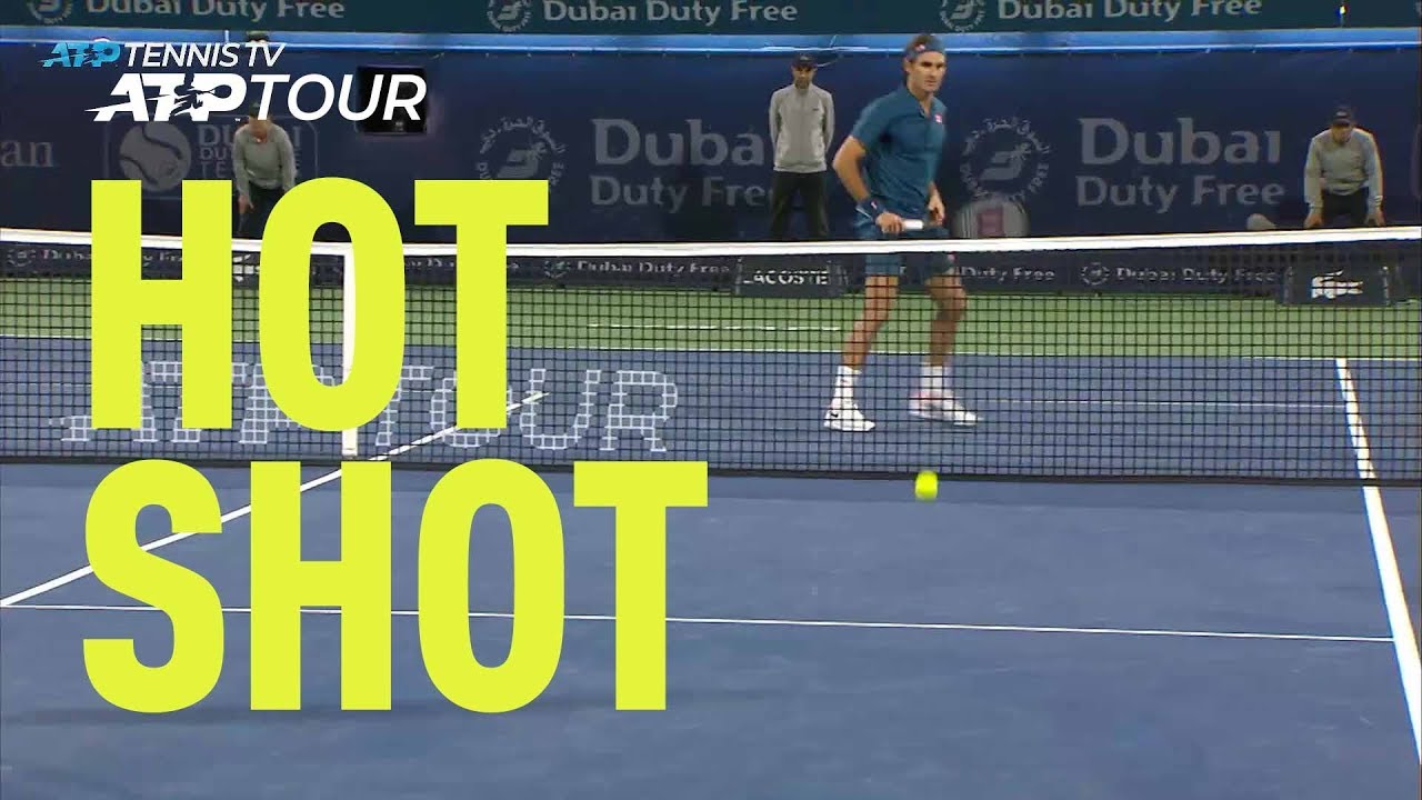 Hot Shot: Federer's Stunning Drop Volley In 2019 Dubai Final