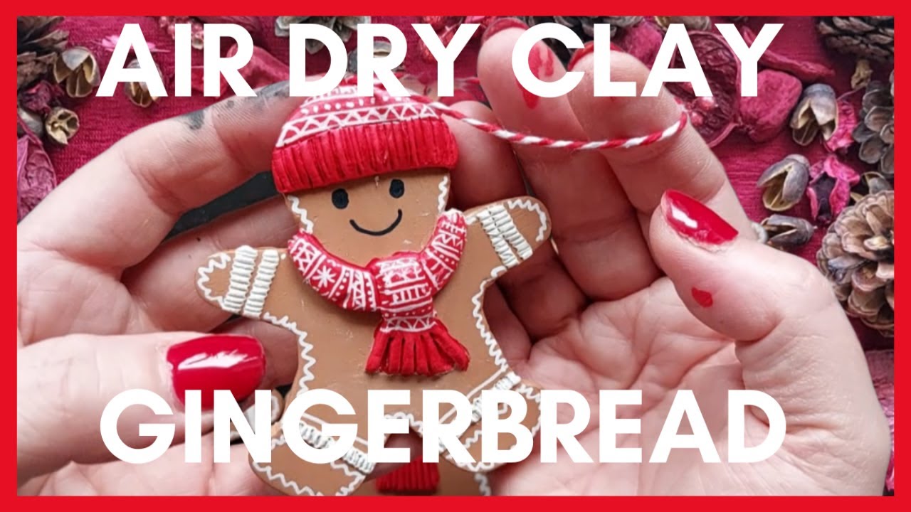 Air Dry Clay Gingerbread Men - Terracotta Air Dry Clay