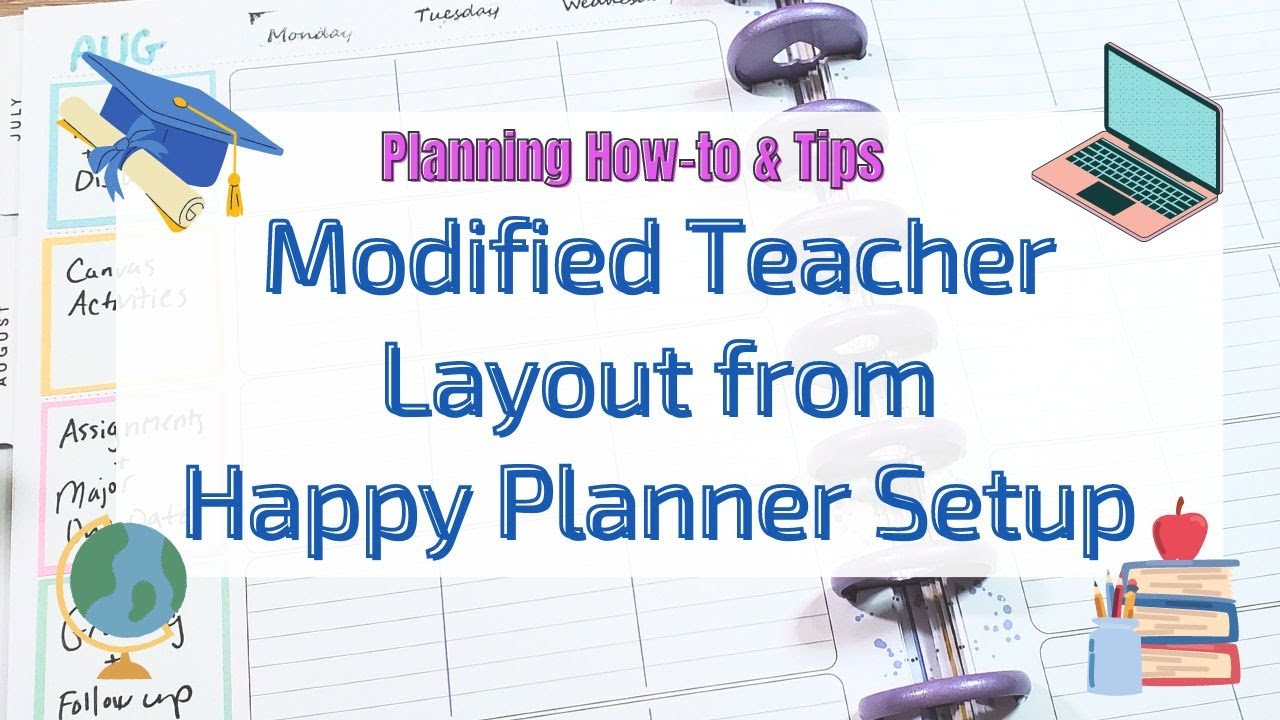 Planner Setup: Modified Happy Planner Teacher Layout