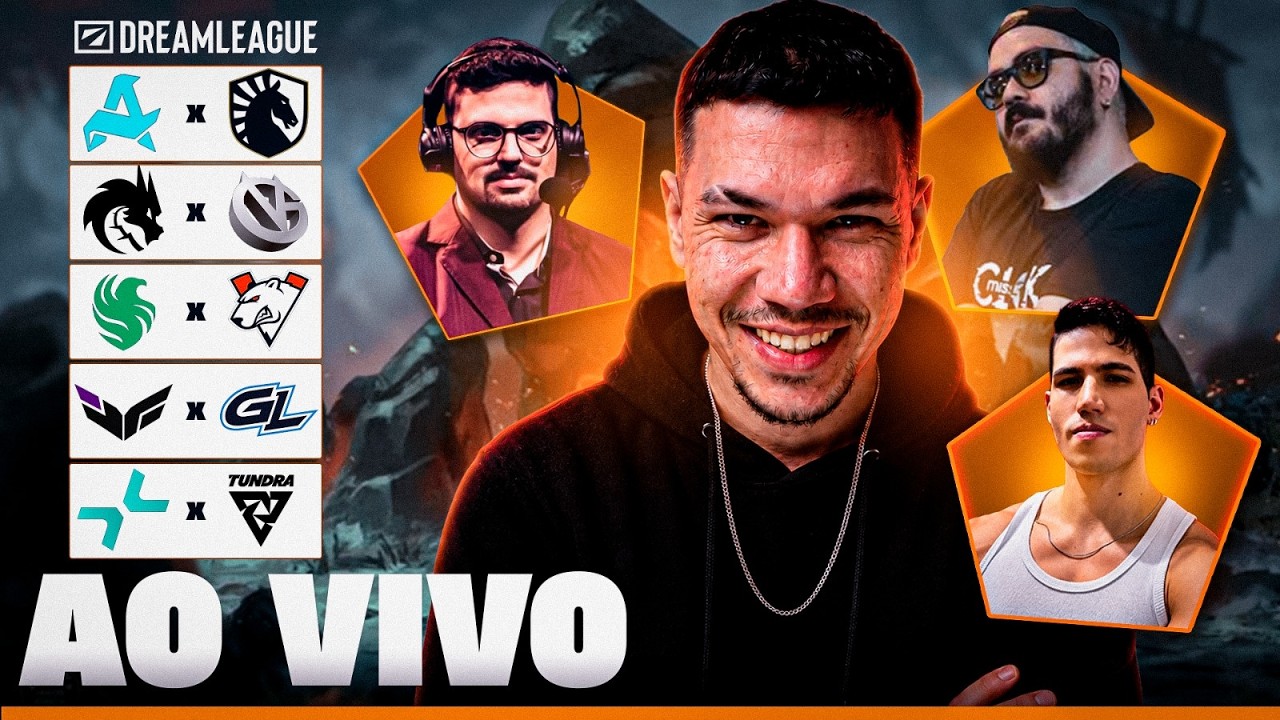 DREAMLEAGUE FASE DE GRUPOS DIA 4 - !pix !coach !mentoria !academy