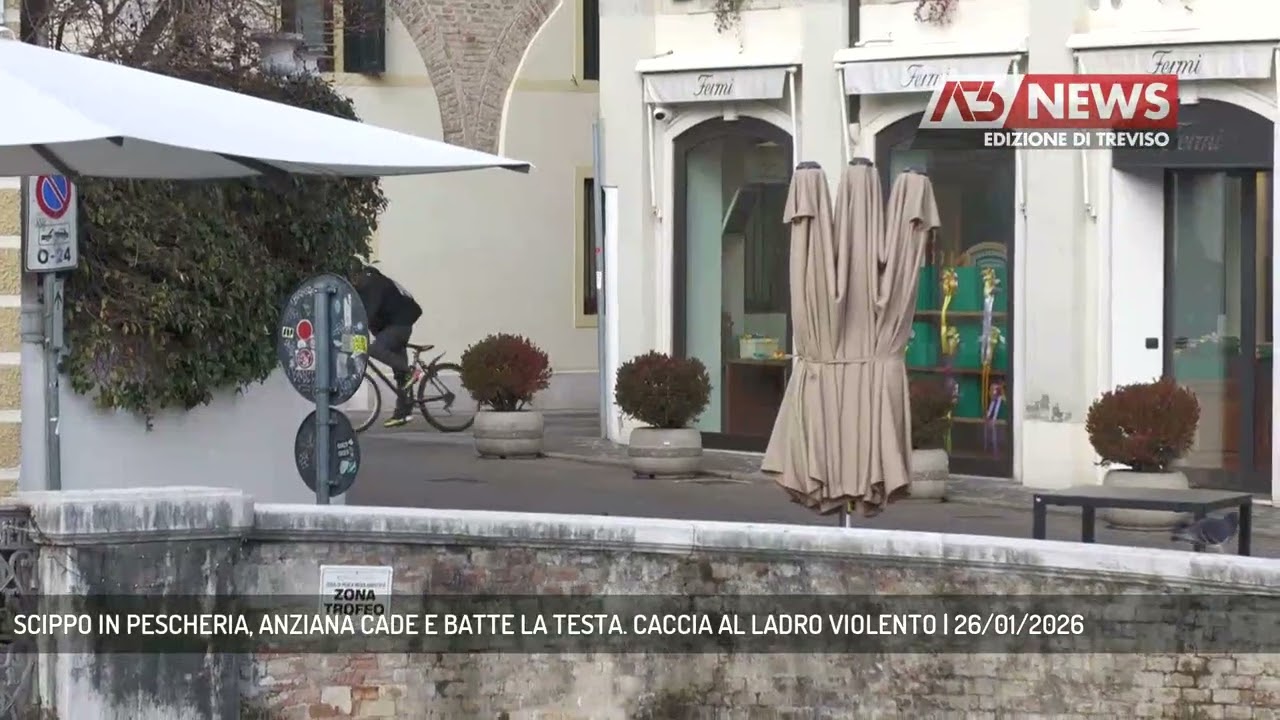SCIPPO IN PESCHERIA, ANZIANA CADE E BATTE LA TESTA. CACCIA AL LADRO VIOLENTO | 26/01/2026