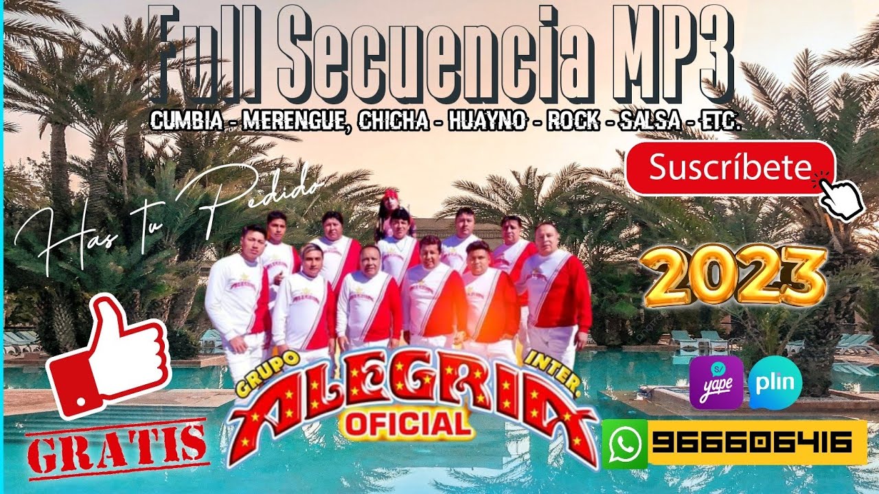 MIX ES UN PECADO, TE QUIERO TE QUIERO, JUEGO DE AMOR / ALEGRIA - PISTA EN VIVO.