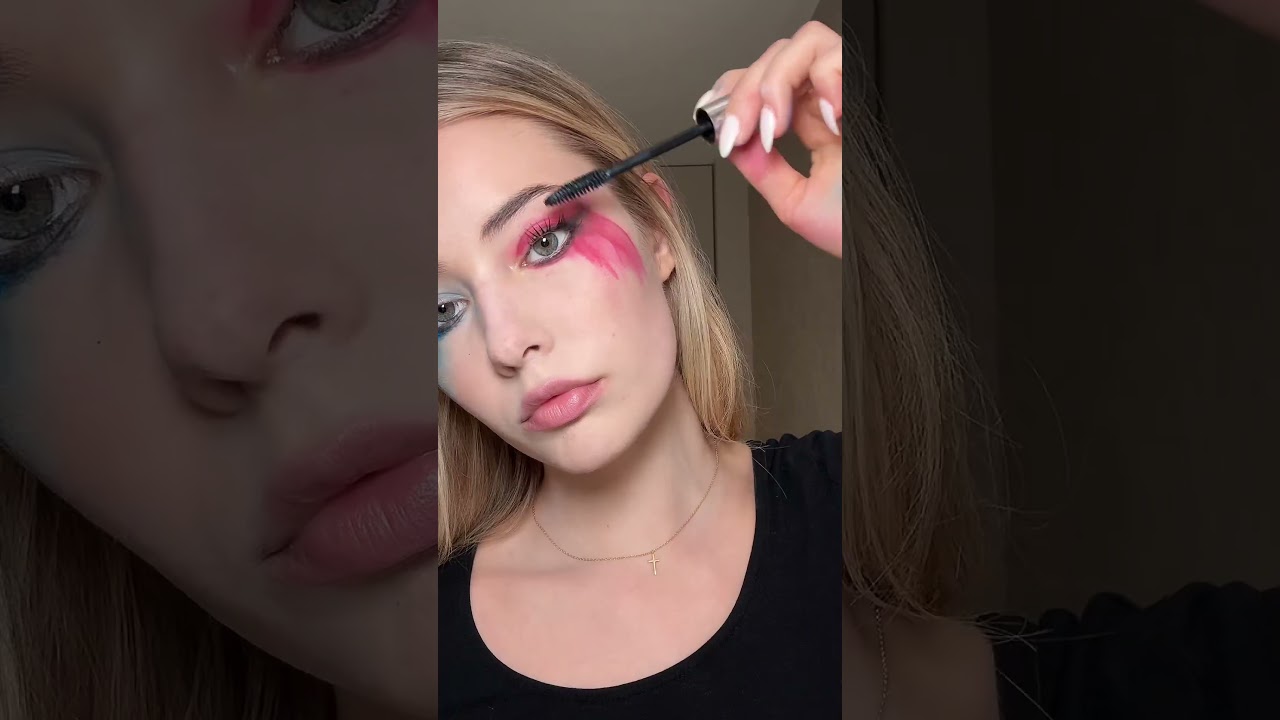 Harley Quinn makeup #shorts #cosplay #harleyquinn #tatianakaer