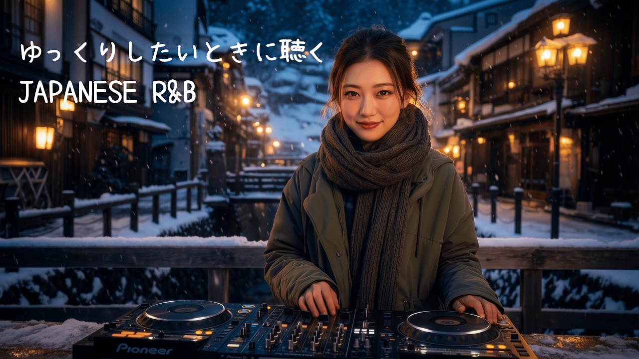 Japanese Winter Soul Mellow R&B & Neo Soul Mix  Snowy Night at Ginzan Onsen