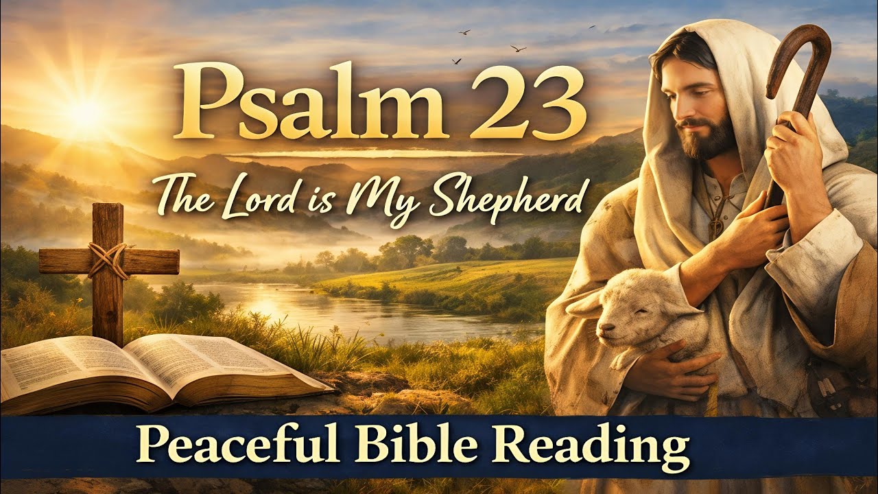 Psalm 23 | The Lord Is My Shepherd | Peaceful Bible Reading for Sleep & Prayer