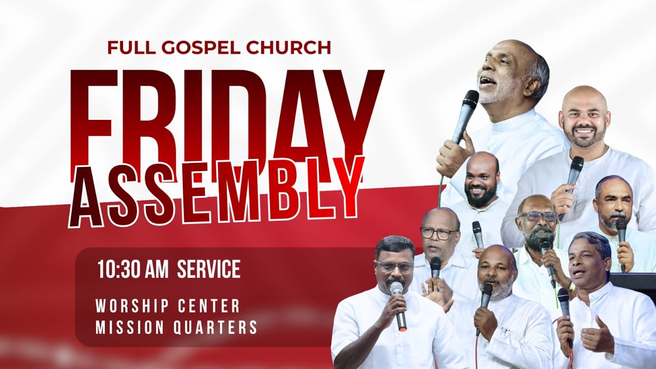 16/01/2026 | 10.30 AM | Friday Live | Full Gospel Church | Worship Center Thrissur