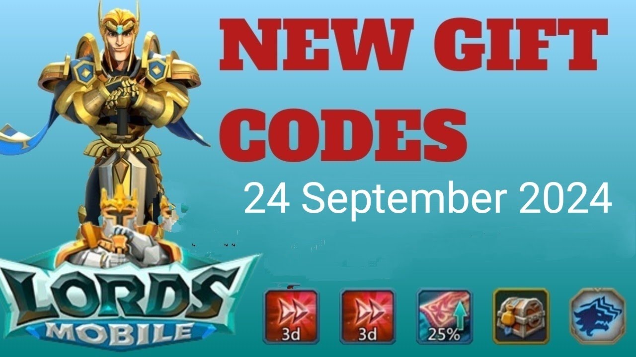 24 September.NEW CODES⚠️ LORDS MOBILE REDEEM CODES 24 September 2024 - LORDS MOBILE CODES