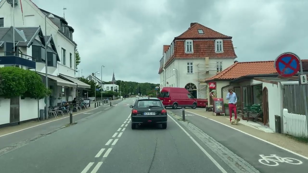 Driving In Denmark 🇩🇰, Runngsted, Humlebæk,    Jernbanevej, Kongevejen, Hilsengør, North Sjælland