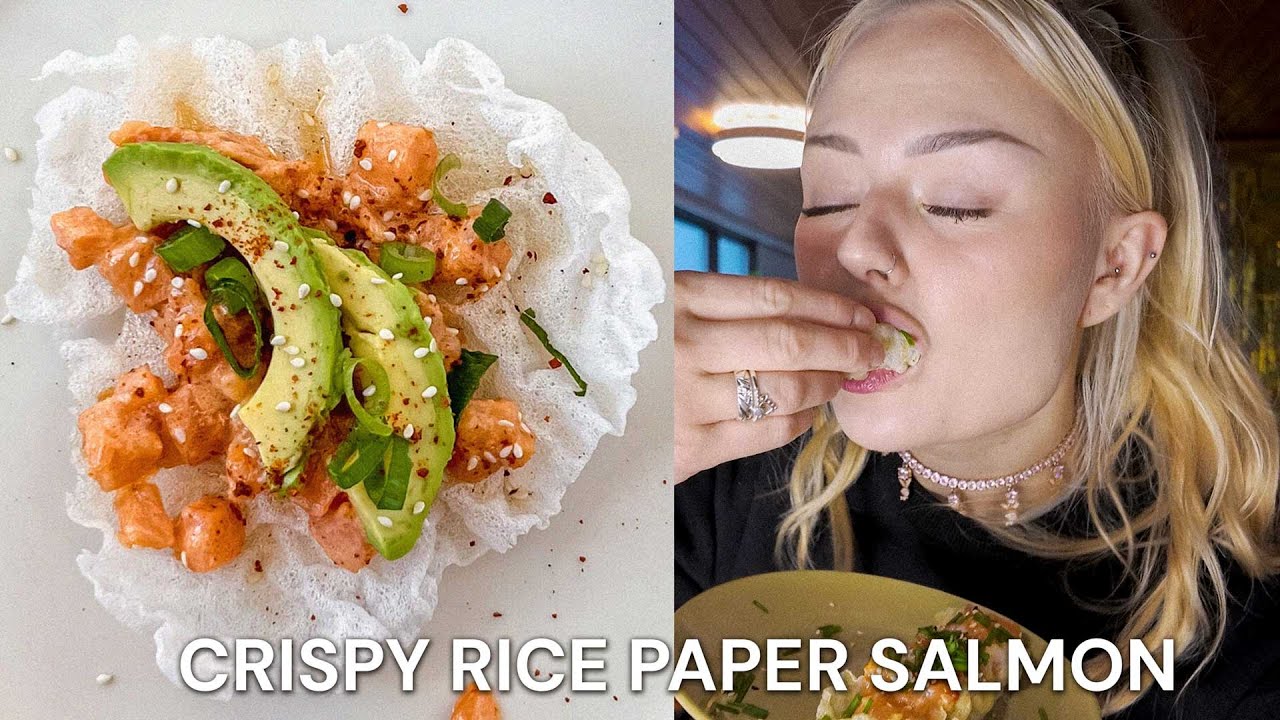 VIRAALI TIKTOK-resepti testissä 🫦 crispy rice paper lohi!