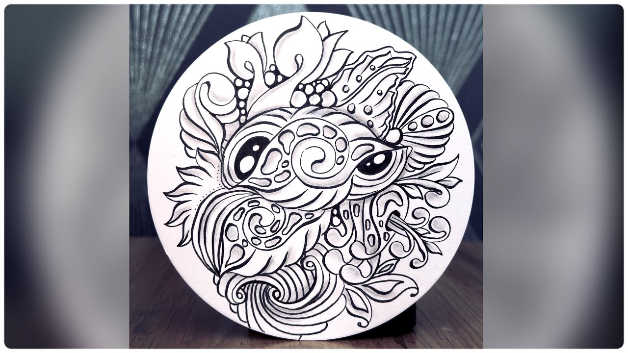 ✨ A hidden soul revealed itself in the midst of my Zentangle-inspired garden 🌿🖤