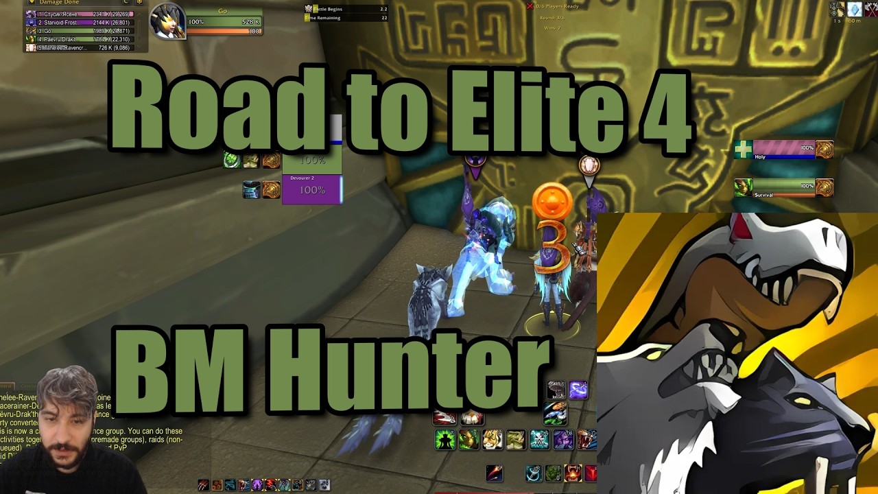 Road to Elite 4 - Beast Mastery Hunter Solo Shuffle, Midnight PvP
