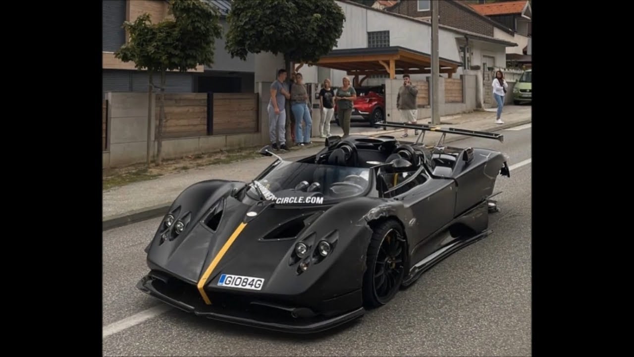 $15 Million 1 of 3 Pagani Zonda HP Barchetta crash head on into other car