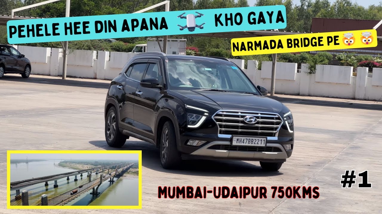 EP-1 Mumbai to Udaipur | Road Trip to Spiti Valley🏔️ | Narmada Bridge | Motospeed India #4k #spiti