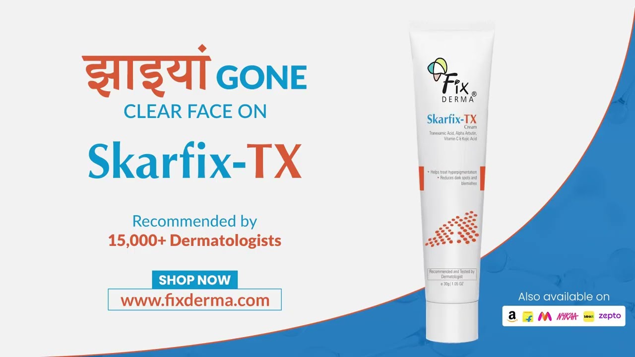 Skarfix-TX Cream &ndash; for Melasma, Dark Spots & Hyperpigmentation! Jhaiyaan Gone. Clean Face ON!