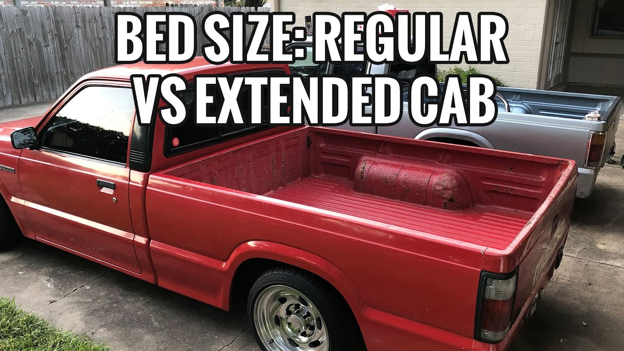 Mazda B2200 B2000 Regular Cab Bed vs Extended Cab Bed