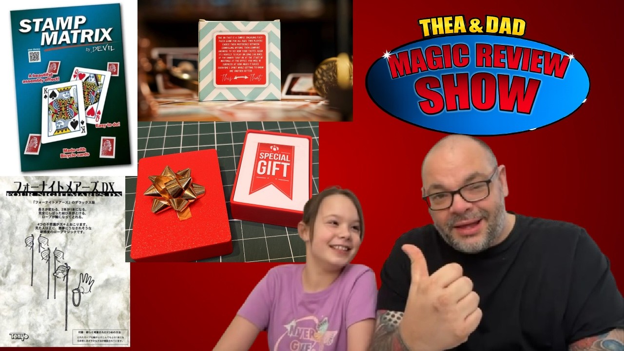 Stamp Matrix, Gift Box, Four Nightmares DX & This Or That | Thea & Dad's Magic Review Show