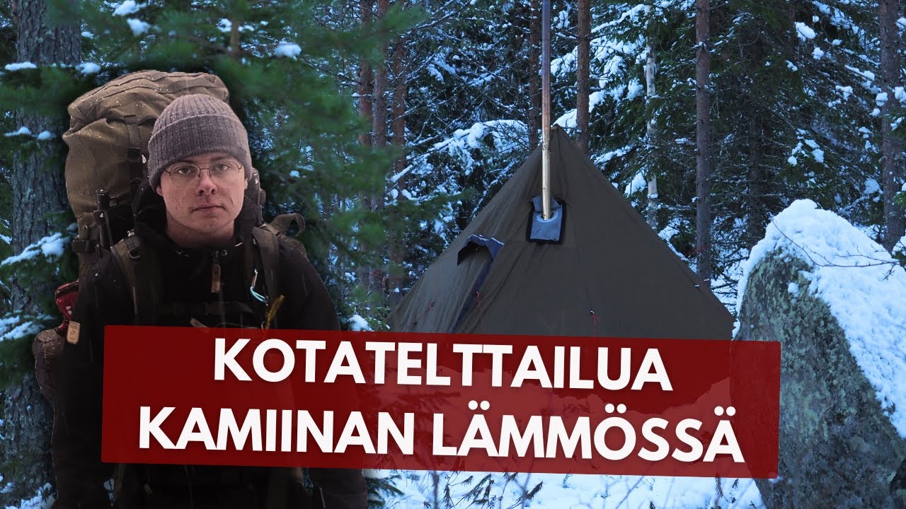 Kotatelttailua kamiinan lämmössä - Riuttaskorven virkistysmetsä