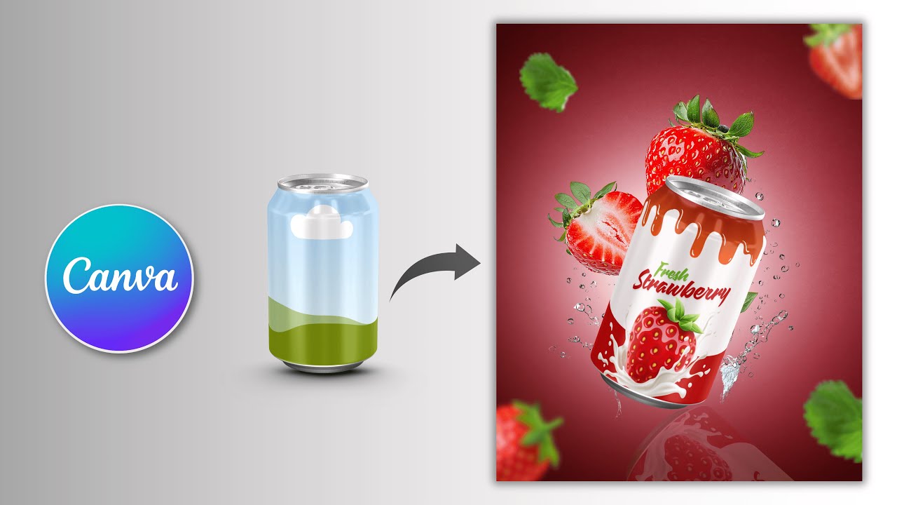 How to Create Product Label Design & Product Mockup in Canva | Product Image Design | 2025
