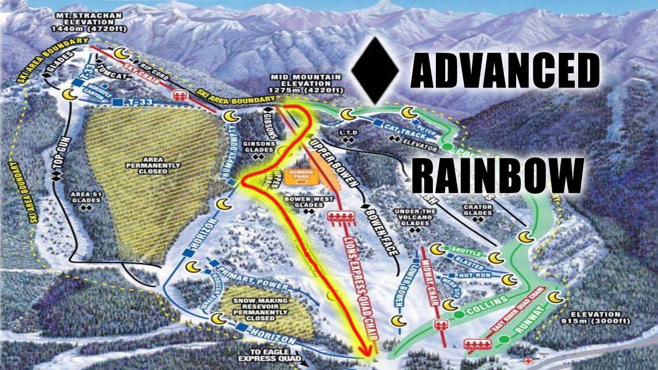 Advanced Run: Rainbow Cypress Mountain