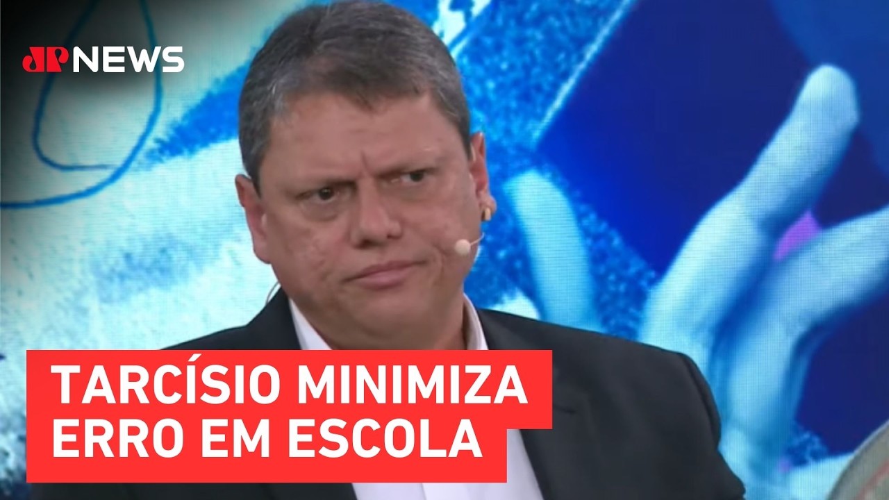 Tarcísio minimiza erro de monitor em escola cívico-militar de SP
