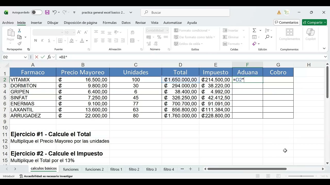 Lección #01 Excel Intermedio Profesora Carolina Mar 02