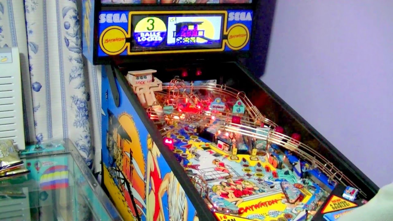 Sega Baywatch pinball 1995 Color DMD Gameplay ピンボール セガ ベイウォッチ ピンボール