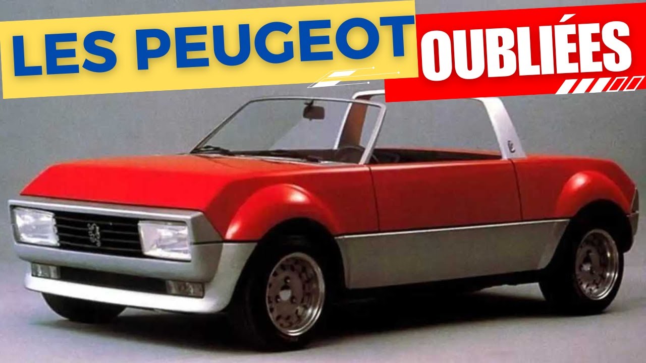 ces Peugeot qu'on ne verra jamais sur nos routes