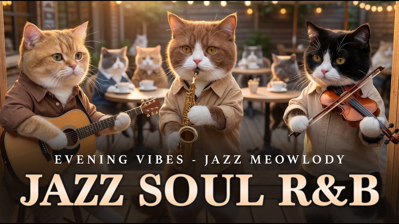 Smooth Jazz Soul R&B 🎷 Music for Relax & Sleep | Jazz Meowlody