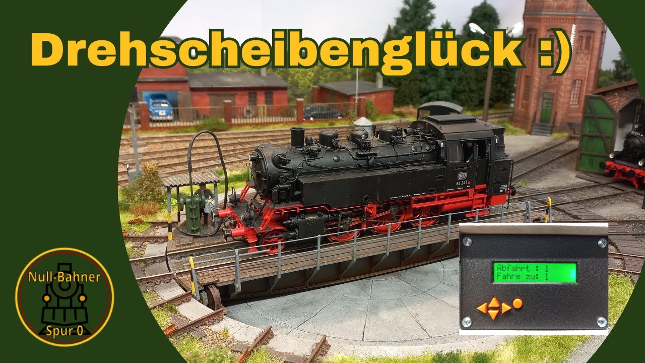 Drehscheibentuning / Schrittmotor + Digitalumbau / Spur  0 / Modelleisenbahn
