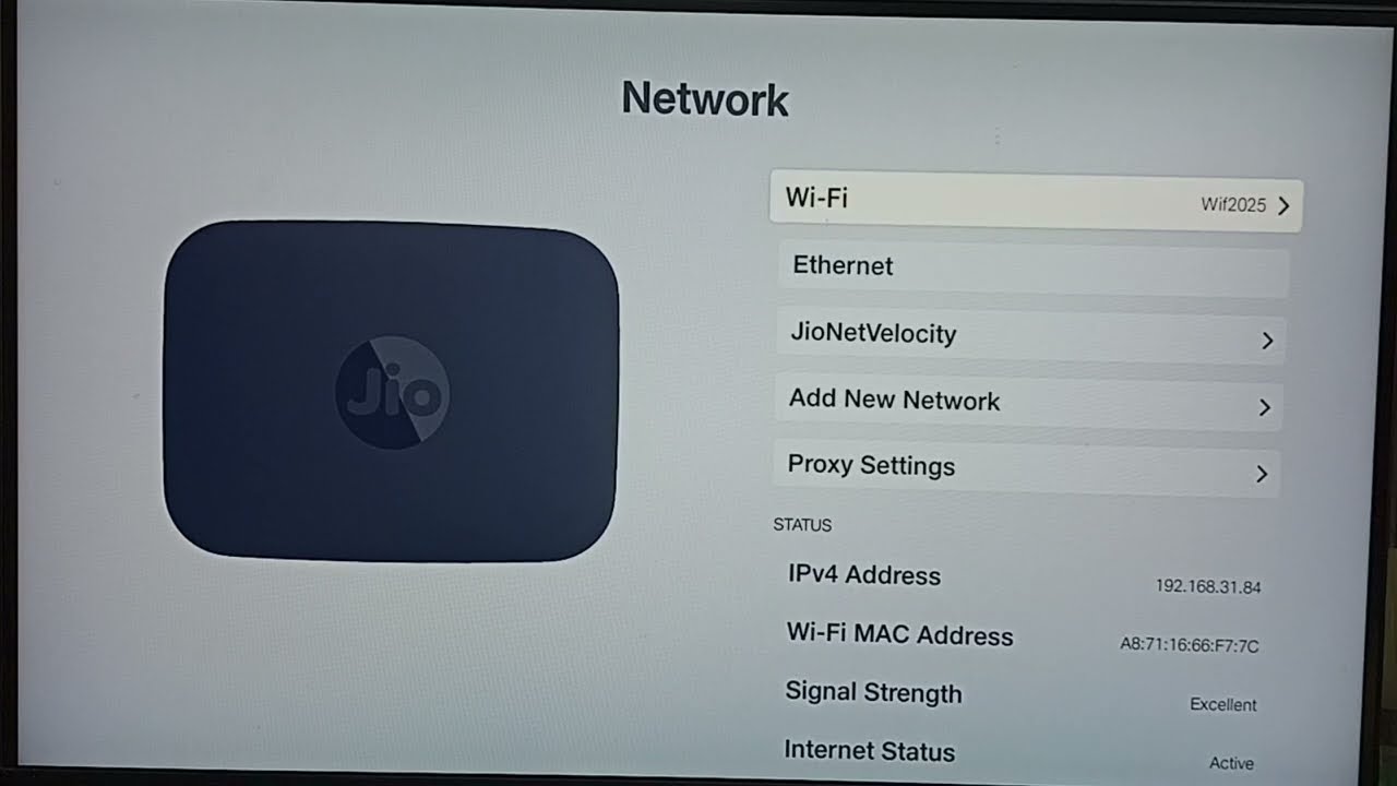 Jio Set Top Box (STB) | Как изменить пароль Wi-Fi