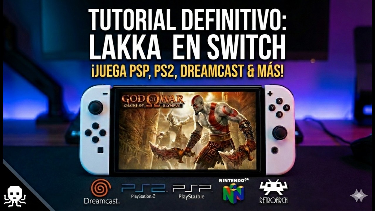 LAKKA en SWITCH: Dreamcast va INCREÍBLE pero PS2... (Tutorial)