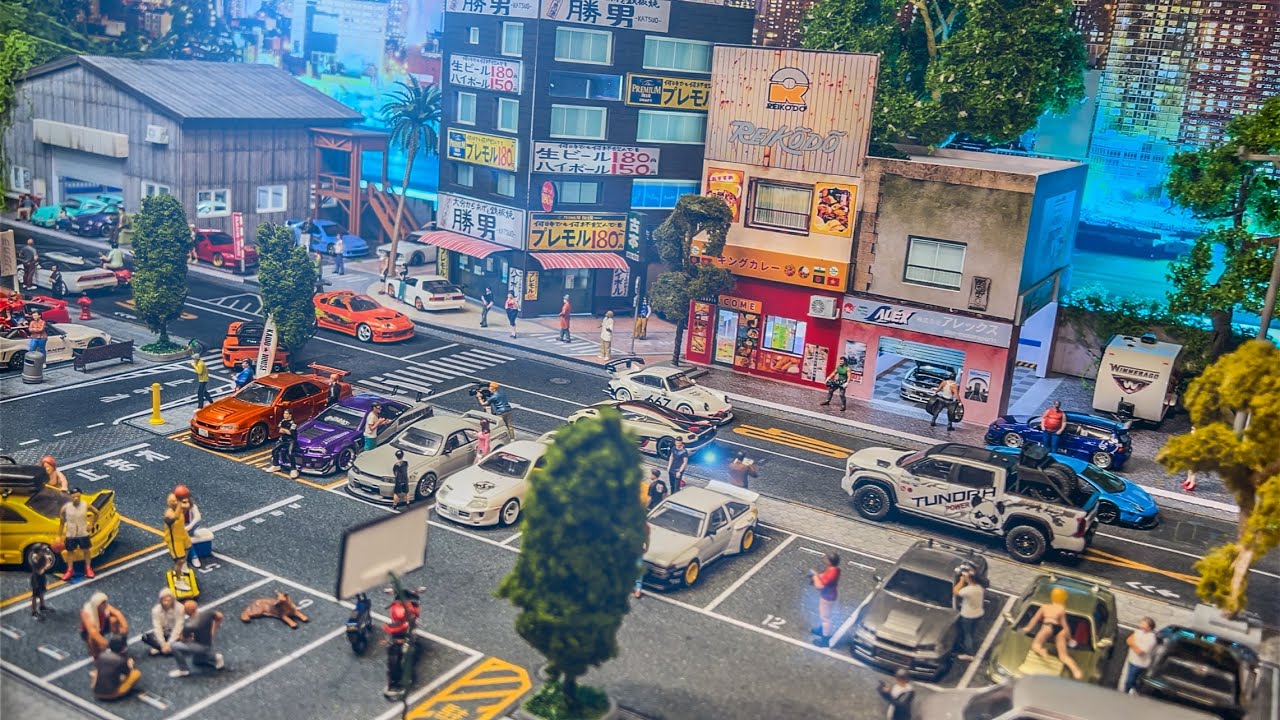 NEW 2026 1:64 DIORAMA LAYOUT | HOTWHEELS DIORAMA |  JAPANESE DIORAMA #youtube #subscribe #minigt 