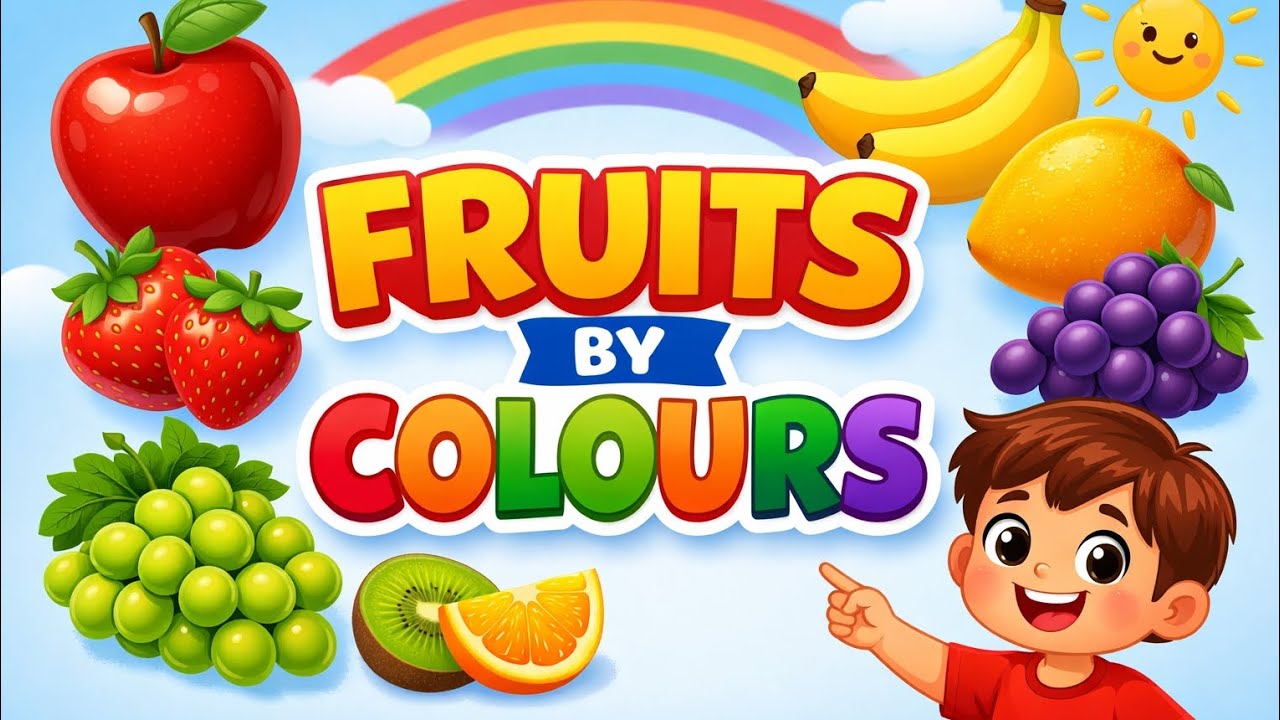 Fruits name by colour |Fun learning video 