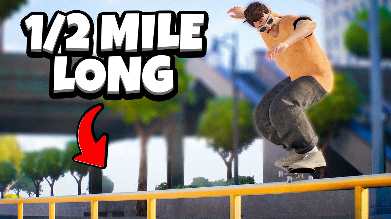 I broke the record for the longest grind in skate