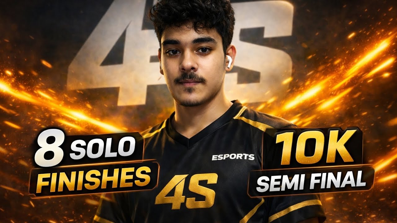 8 SOLO FINISHES RAW POV   ||  10K SEMI FINAL FRAGS 🥷