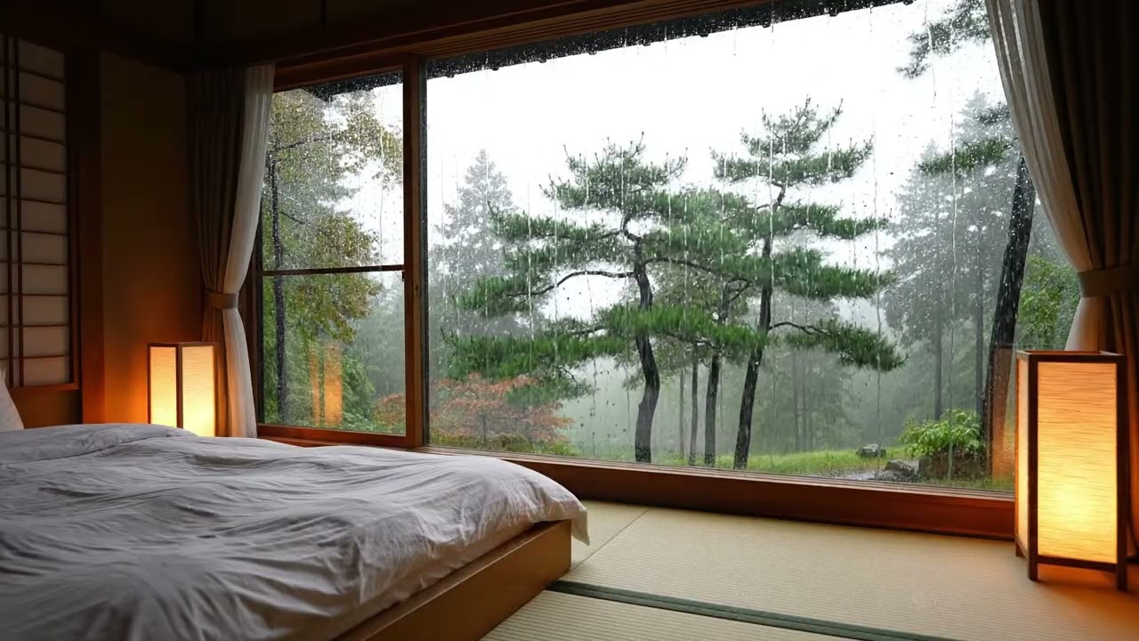 Rain and Soft Piano Sounds for Meditation, Relaxing, Healing & Better Sleep
