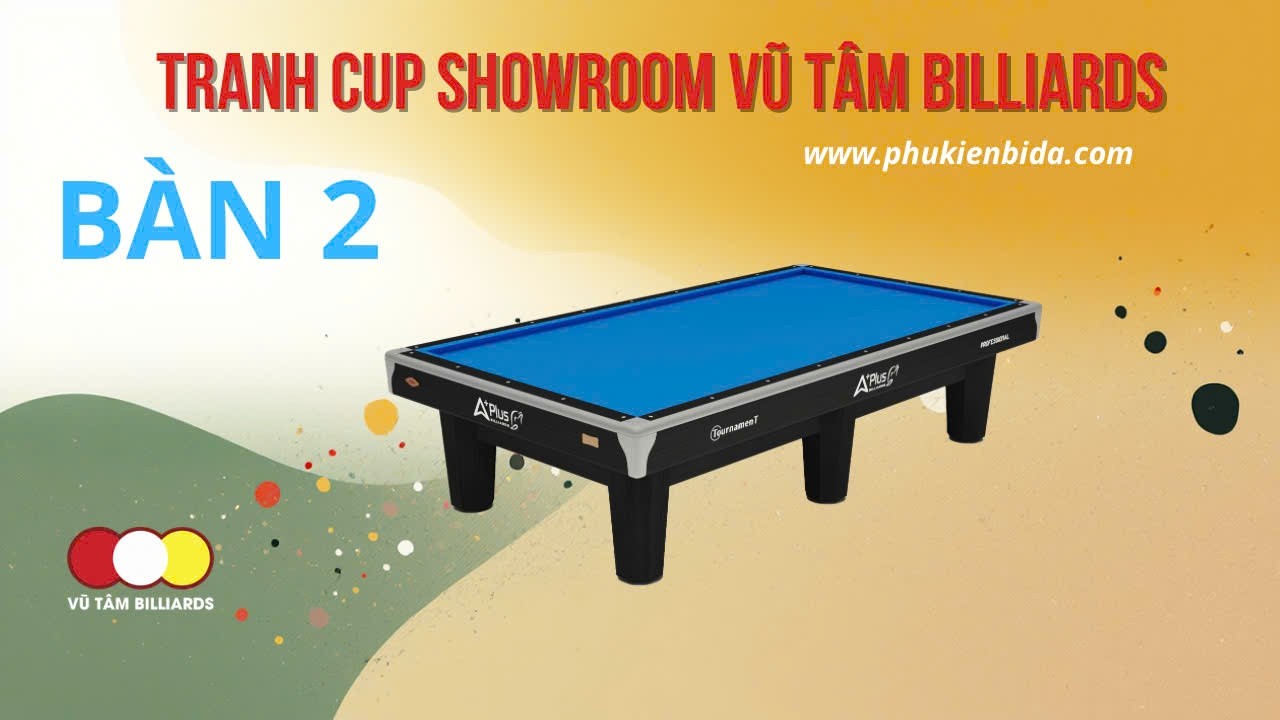 NHÂN NGHĨA (Quốc Hồ) - NGUYỄN CƯỜNG (Thanh Tự), B2, Bida 3 Băng Cup Showroom Vũ Tâm Billiards