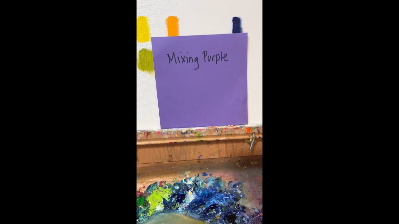 Mixing Purple: Cad Red + Ultramarine Blue | Oil Painting Demo