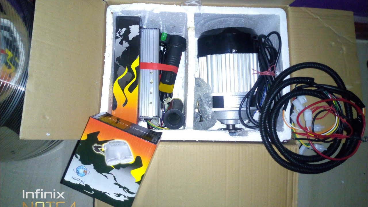 Electric motor kit - full connection with detail | Jayanta Tech